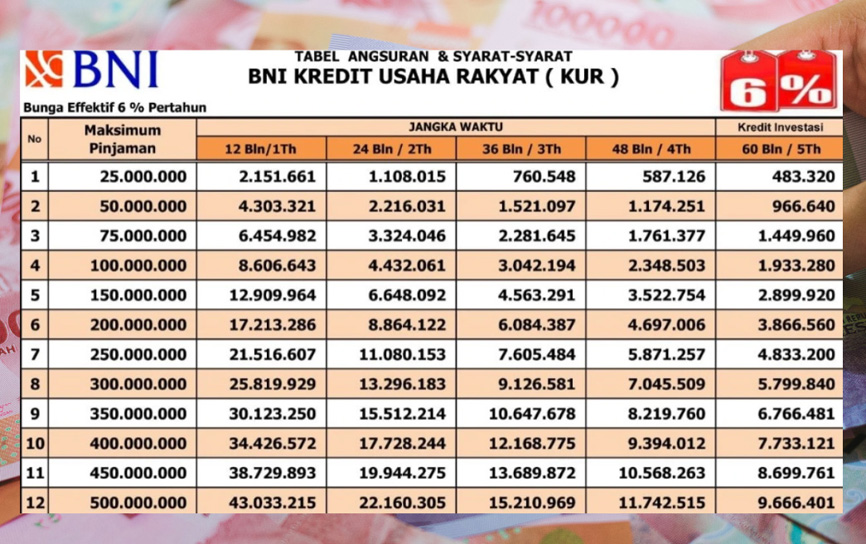 KUR BNI 2025 Resmi Dibuka, Pinjaman Hingga Rp100 Juta Bisa Diajukan Secara Online