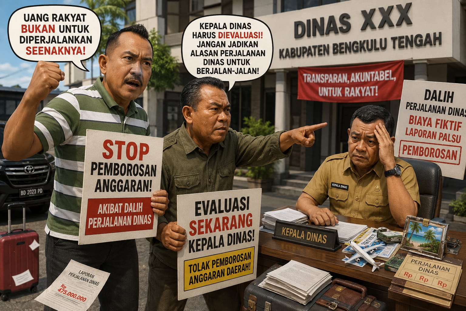 Wow! Jelang Lebaran Dinas Perpusip Ajukan Dinas Luar 10 Pegawai ke Hotel Bintang 4