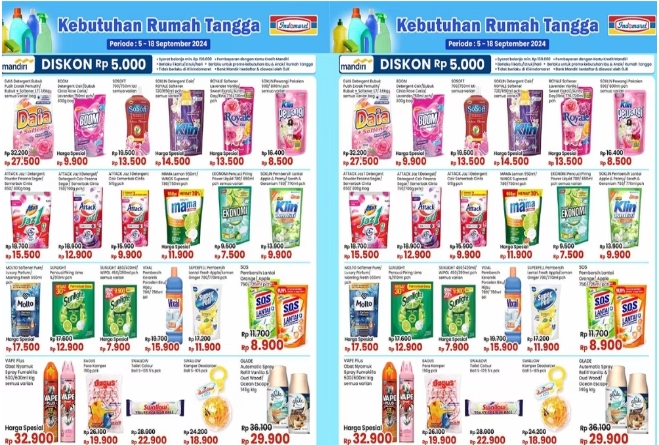 Katalog Promo JSM Indomaret : Banjir Diskon Kebutuhan Pribadi, Rumah Tangga, Hingga Ibu dan Anak