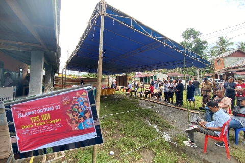 Suasana PSU di TPS 001 Desa Taba Lagan Bengkulu Tengah, Siapa Unggul?