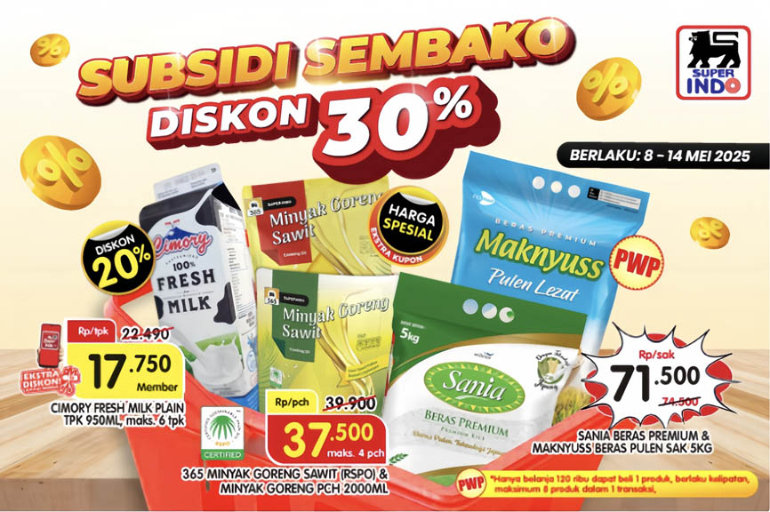 Promo Superindo Subsidi Sembako: Belanja Hemat, Dompet Aman!