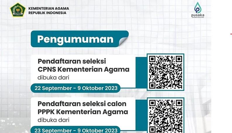 Pendaftaran Dibuka 23 September, Kementerian Agama Buka Lowong 4.057 Formasi PPPK 2023, Cek Persyaratan