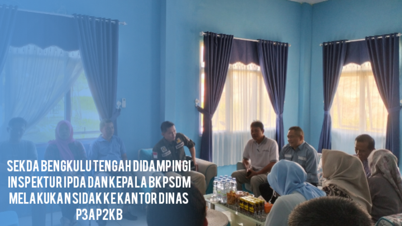 Sekda Didampingi Kepala BKPSDM dan Inspektur Sidak ke Dinas P3AP2KB, Hasilnya? 