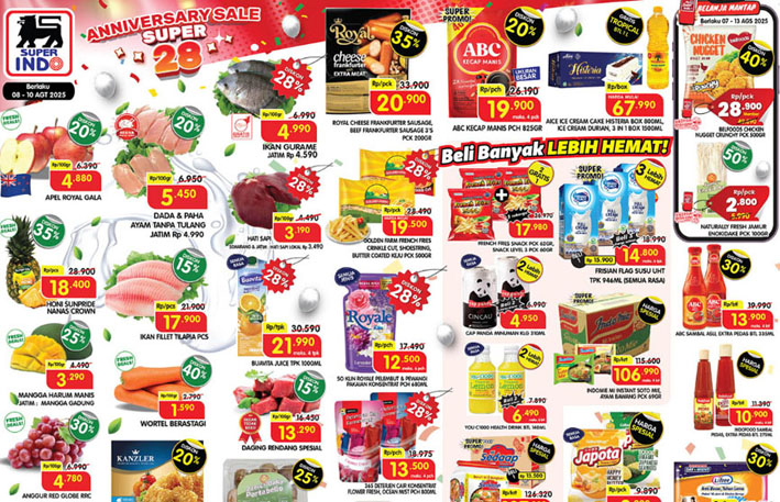 Katalog Promo JSM Superindo Edisi 8–10 Agustus 2025, Belanja Keperluan Rumah Tangga Lebih Hemat!