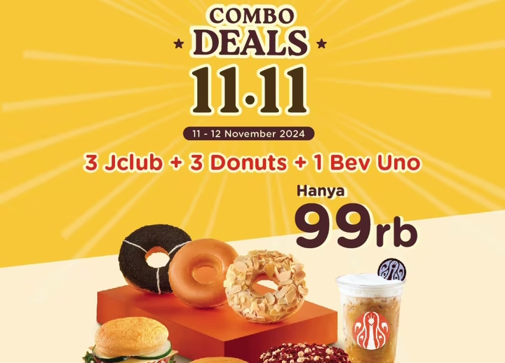 5 Promo Makanan dan Minuman Spesial 11.11, Ada JCO Hingga RotiO