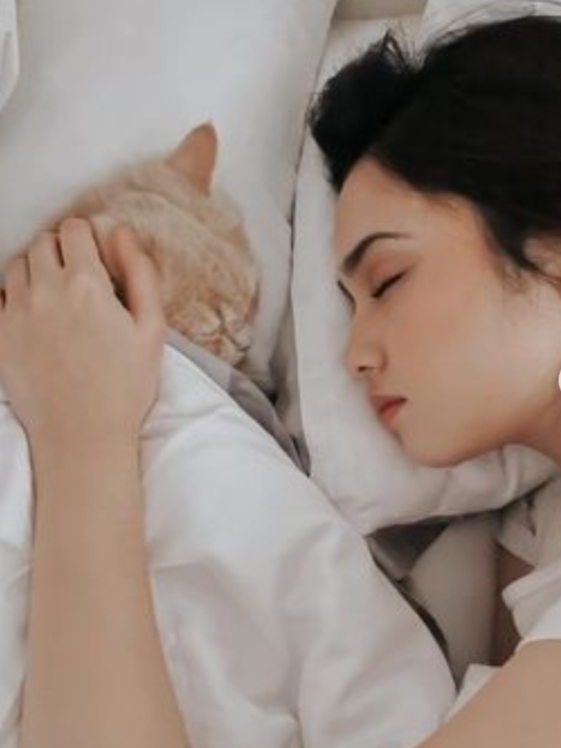 Potret Syifa Hadju yang Masuk Nominasi 100 Wanita Tercantik di Dunia Bobo Bareng Kucing Peliharaan 