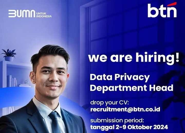 Bank BTN Buka Loker Posisi Data Privacy Department Head, Ini Persyaratannya