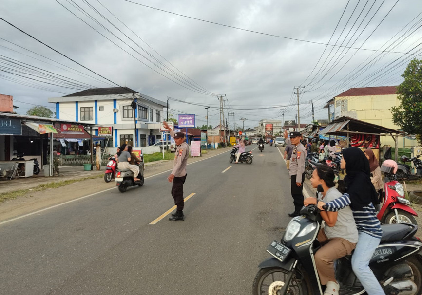 Polsek Talang Empat Intensifkan Patroli Ramadhan, Amankan Pasar Tumpah dan Tarawih