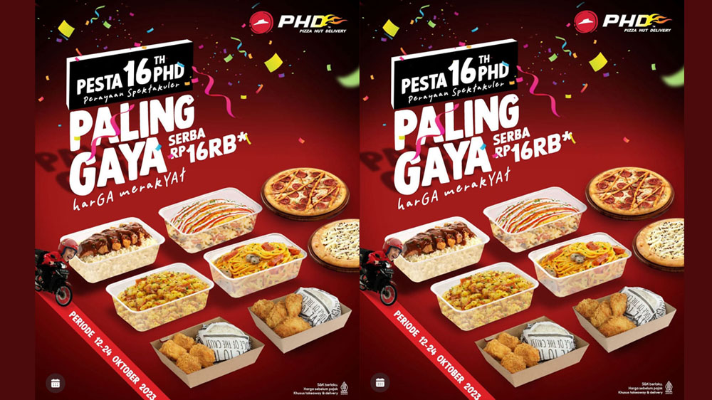 Gak Bikin Kantong Kering, Promo Pizza Hut Delivery Pilihan 10 Menu Lezat Harga Mulai dari Rp16 Ribuan Aja