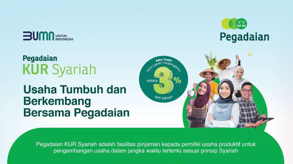 Solusi Modal Pelaku UMKM, Pegadaian KUR Syariah Tenor 36 Bulan Limit Rp10 Juta Angsuran Rp29 Ribuan