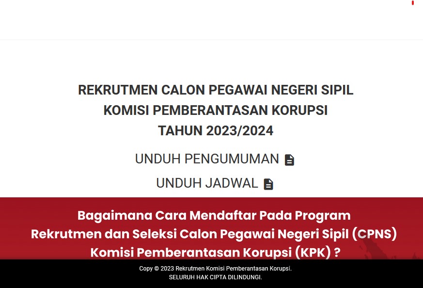 Cara Benar Menulis Surat Pernyataan Lowong CPNS KPK 2023 Anti Gagal Seleksi Administrasi