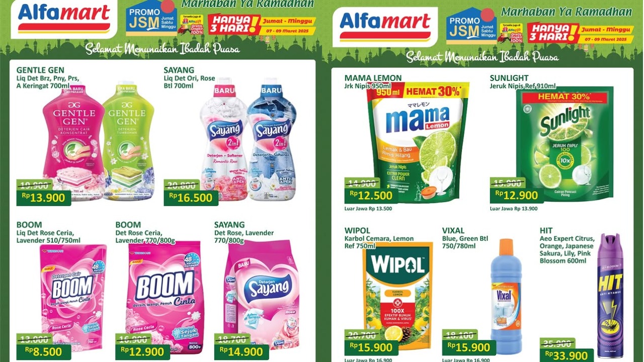 Simak! Katalog Promo JSM Alfamart Terbaru 8 Maret 2025, Mulai Rp8 Ribuan