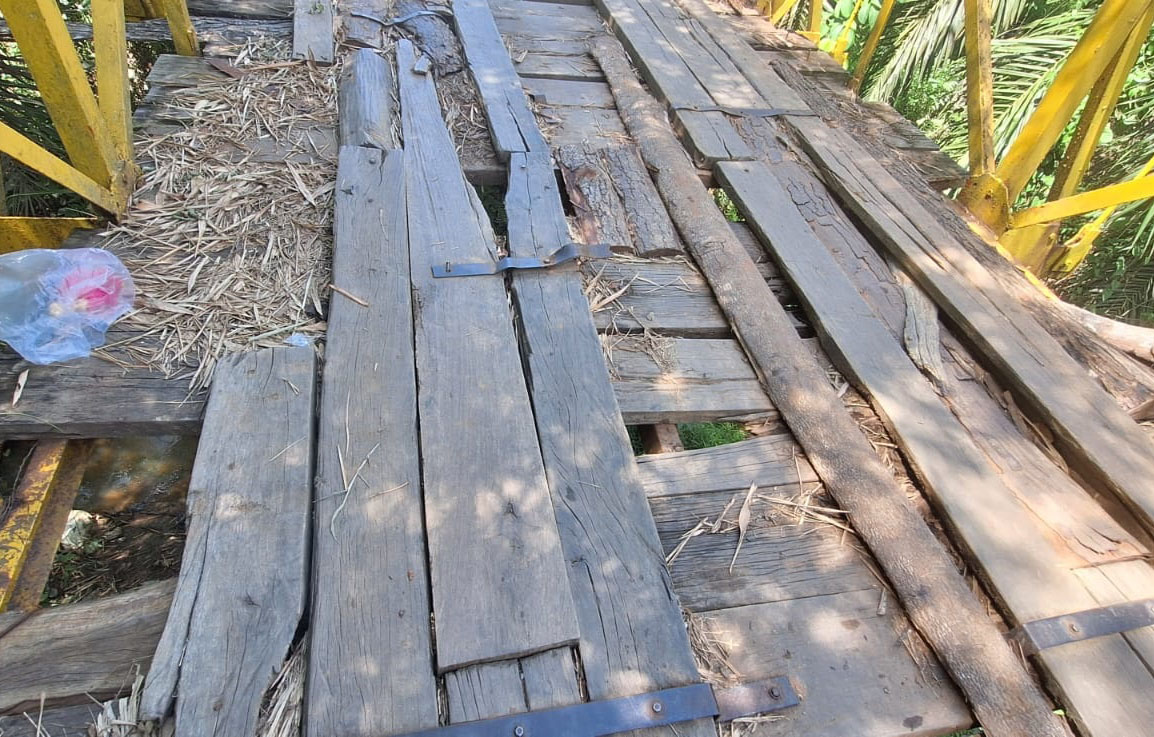 Sering Diusulkan untuk Perbaikan, Nasib Jembatan Gantung di Desa Ini Masih ‘’Menggantung’’