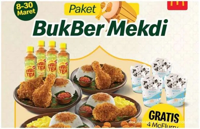 Nikmati Promo Bukber McD hingga 30 Maret, Makin Seru Ber-4 atau Ber-6 Mulai Rp 46.000-an