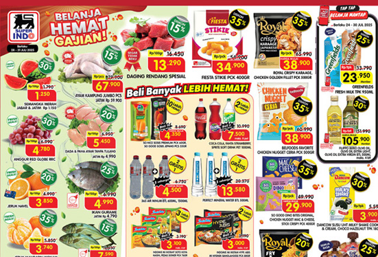 Buruan Cek! Katalog Promo Superindo Periode 28–31 Juli 2025, Diskon Gede di Akhir Bulan