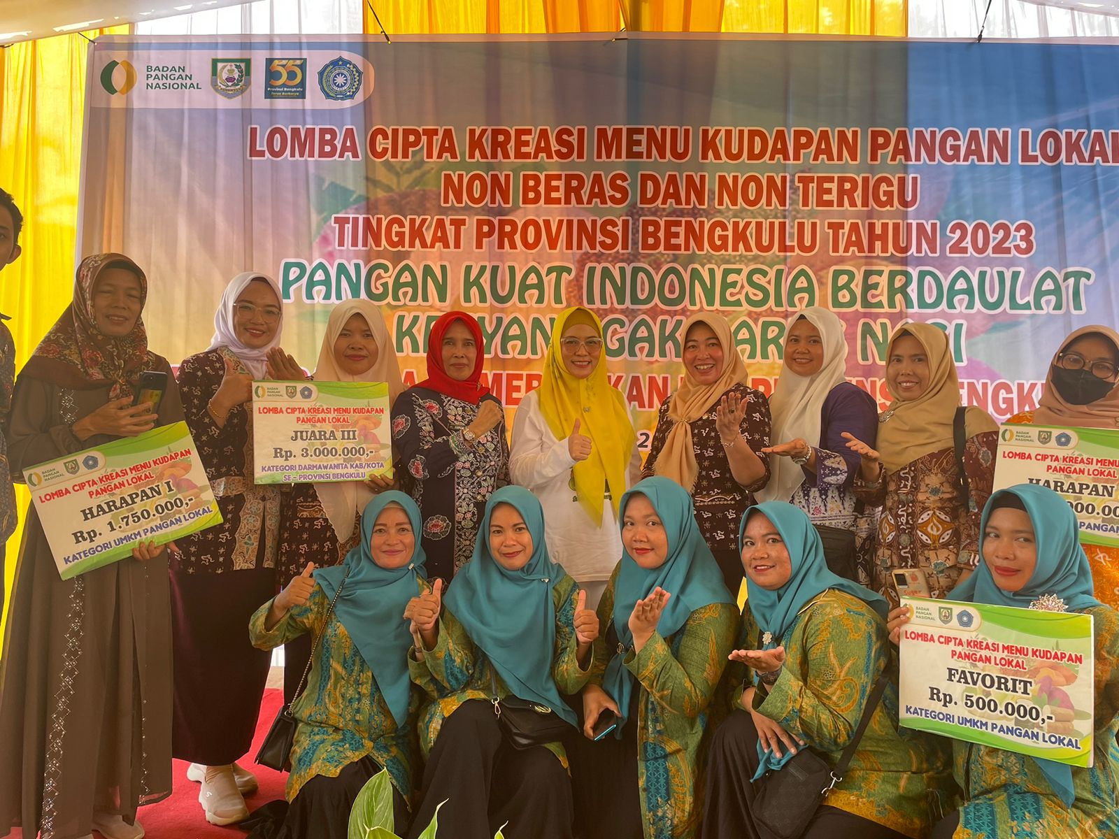 Lomba Cipta Kreasi Tingkat Provinsi Bengkulu, Dharma Wanita DKPP Bengkulu Tengah Raih Juara 3