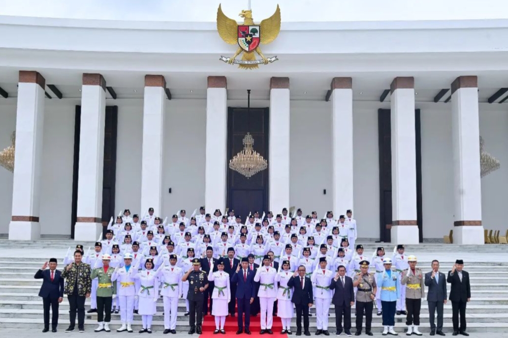 Ini Dia Nama-Nama 76 Paskibraka Nasional yang Dikukuhkan Presiden Jokowi