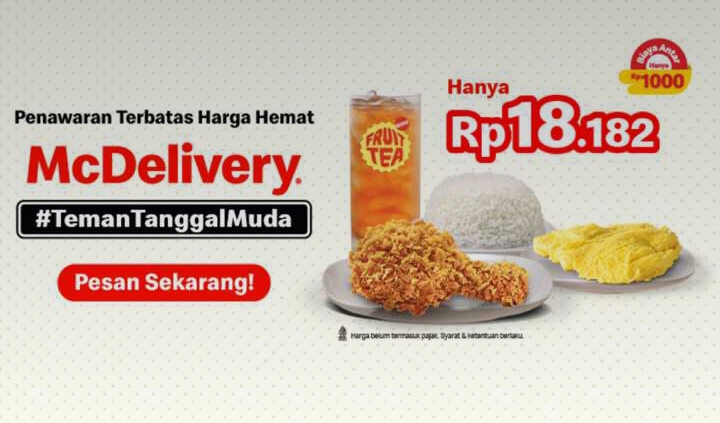 Gunakan Layanan McDelivery dan Dapatkan Promo Spesial Khusus di Hari Ini, Ya Hanya di Hari Ini