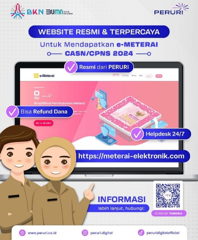 Ini Website Resmi Beli e-Meterai untuk Daftar CPNS 2024