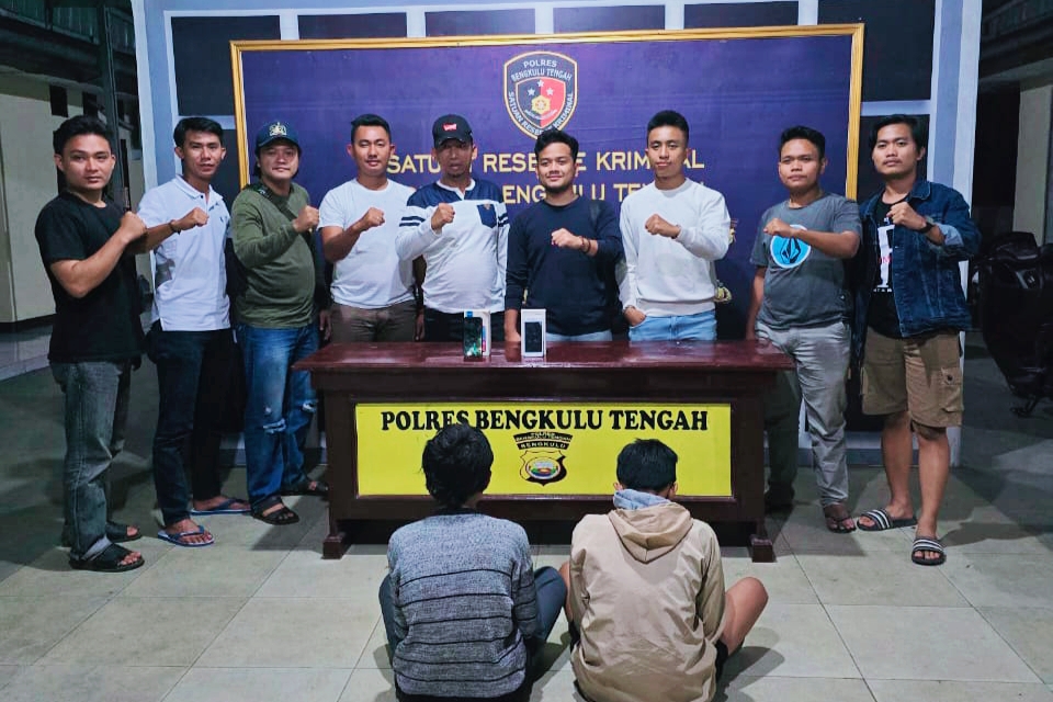 Tempo 4 Hari Sat Reskrim Polres Bengkulu Tengah Sukses Bekuk Duo Pelaku Curat 