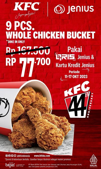 Promo KFC Wow Banget! 9 Potong Ayam Hanya Rp77.700, Berlaku Sampai Tanggal 17 Oktober, Kuy Serbu Bestie