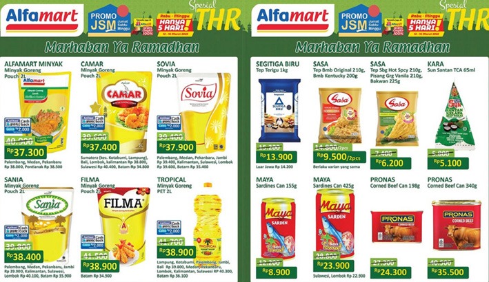 Promo JSM Alfamart 14-16 Maret 2025, Diskon Minyak Goreng Hingga Produk Spesial Ramadan