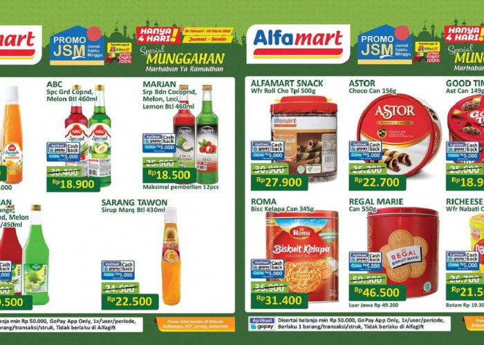 Belanja Murah di Alfamart! Ini Daftar Promo JSM 1 Maret 2025, Banyak Produk Diskon