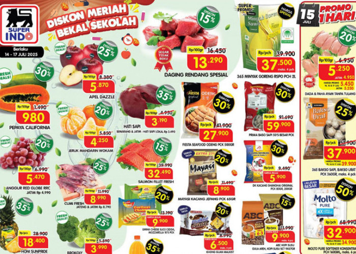 Buruan Cek! Promo Superindo Weekday Terbaru 14-17 Juli 2025, Banyak Diskon Spesial Buat Belanja Hemat