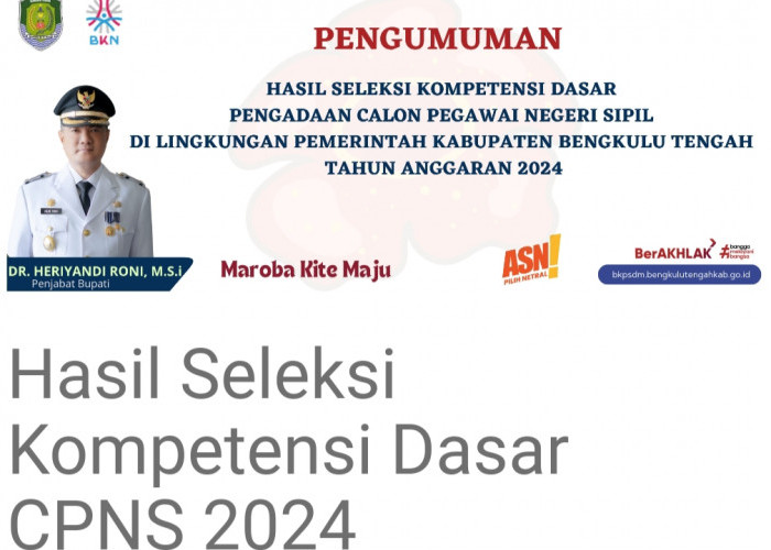 Hasil Tes SKD CPNS Pemkab Bengkulu Tengah 2024 Diumumkan, Simak Penjelasan Kode P/L