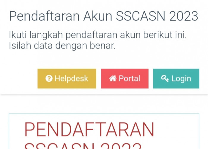 Hingga Malam Ini Portal SSCASN 2023 Belum Bisa Dibuka