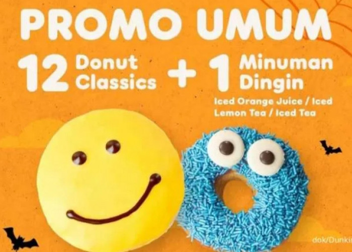 Promo Dunkin Donuts, Beli 12 Donat Seharga Rp99 Ribu dan Dapatkan Gratis 1 Minuman Segar