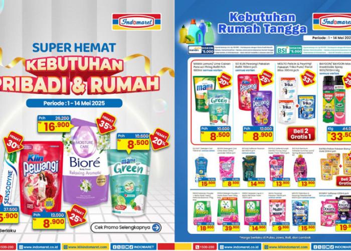 Buruan Serbu! Promo JSM Indomaret Terbaru 9–11 Mei 2025, Sabun Cuci Pakaian Mulai Rp12.800