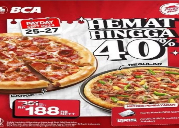 Akhir Bulan Lebih Hemat dengan Promo Pizza Hut & Chatime, Bayar Pakai BCA Ada Diskon Hingga 40%