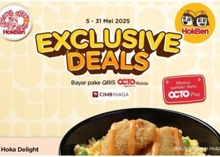 Hokben Exclusive Deals Mei 2025, Makan Enak Cuma Rp 5.000! Cek Promo Bareng Bank Favorit Kamu