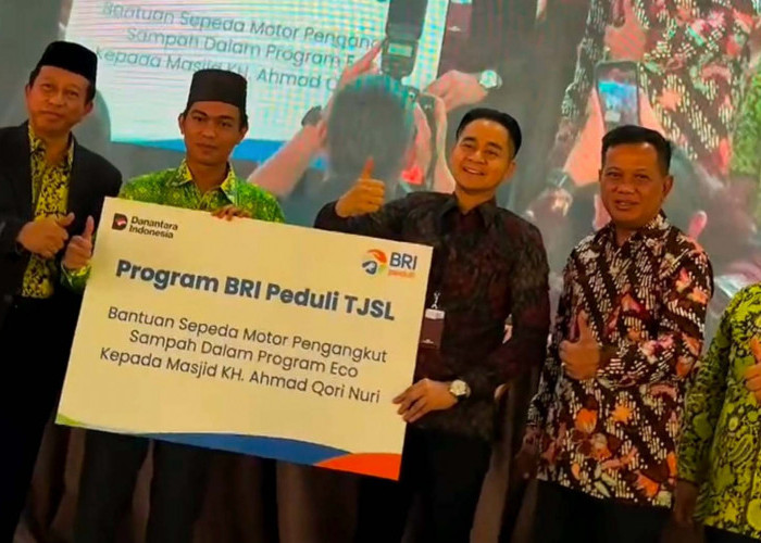 TJSL BRI Peduli, Bantu Motor Pembersih Sampah dan Dukung Program ECO Masjid