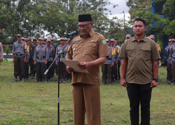 Ini Pesan Pj Bupati Heri Roni kepada Ratusan Petugas Linmas dalam Apel Siaga