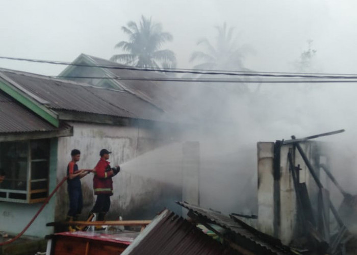 BREAKING NEWS : 1 Unit Rumah di Desa Pasar Pedati Bengkulu Tengah Dilalap Si Jago Merah