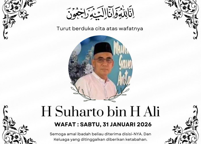 BREAKING NEWS: Mantan Ketua DPRD Bengkulu Tengah, H Suharto Tutup Usia