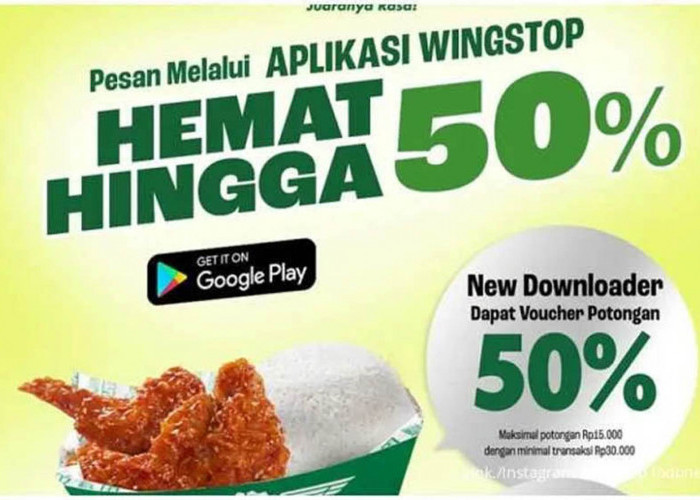 Jajan di Wingstop Makin Seru Lewat Aplikasi, Ada Diskon Hingga 50% dan Promo Buy 1 Get 1