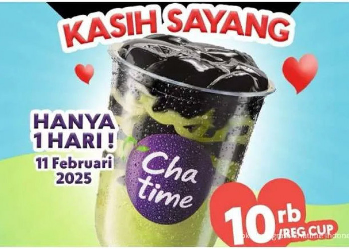 Segarnya Matcha Crocodile Cuma Rp 10.000! Promo Chatime Spesial Hanya Sehari, 11 Februari 2025!