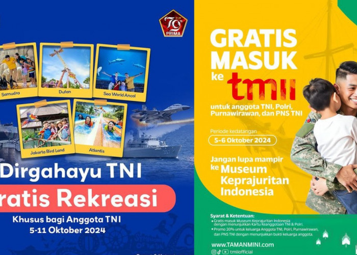 Spesial HUT TNI ke-79! Wisata Ancol dan TMII Berikan Tiket Masuk Gratis, Cek Syarat dan Ketentuannya