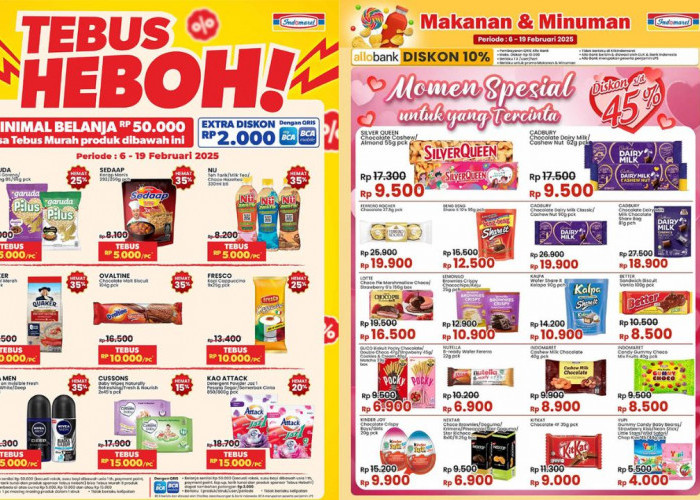 Katalog Promo JSM Indomaret 7-9 Februari 2025, Cokelat Dairy Milk Cuma Rp9.000! Borong Sekarang!