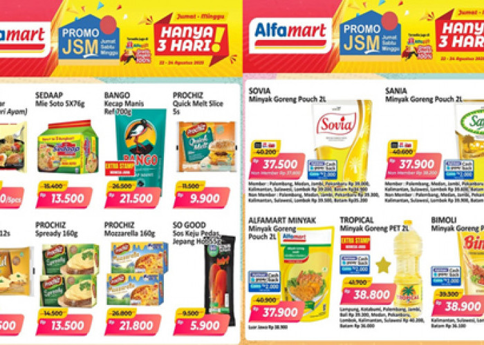 Promo JSM Alfamart 22–24 Agustus 2025, Banjir Diskon Bikin Belanja Makin Hemat!