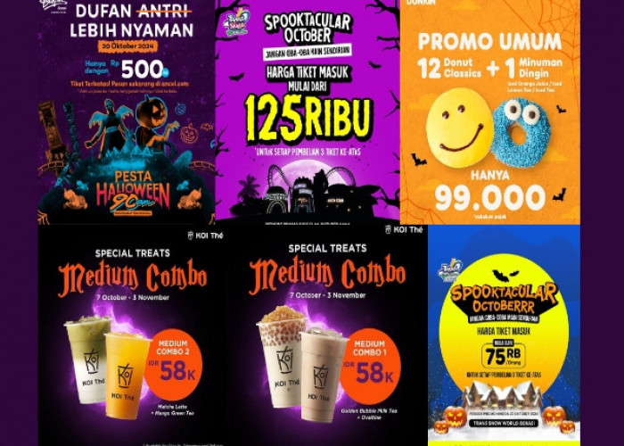 Spesial Halloween 2024! Ini Rekomendasi 6 Promo Tempat Wisata dan Restoran, Mulai dari Dufan Hingga Dunkin