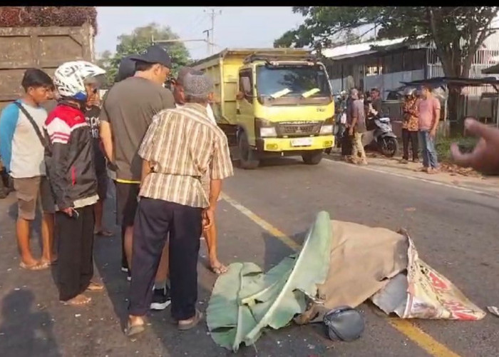 BREAKING NEWS: Truk Kelapa Sawit vs Sepeda Motor di Bengkulu Tengah, IRT Tewas