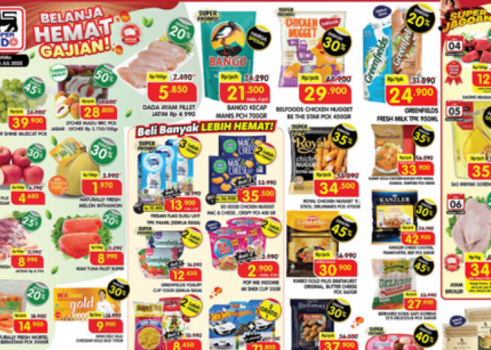Katalog Promo JSM Superindo Terbaru 4–6 Juli 2025: Belanja Hemat Spesial Gajian!