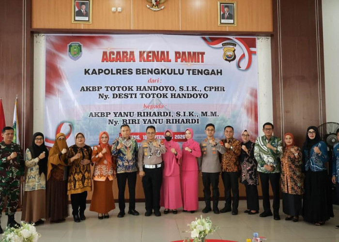Pisah Sambut Kapolres Bengkulu Tengah: Bupati Apresiasi Dedikasi Totok Handoyo, Selamat Datang Yanu Rihardi