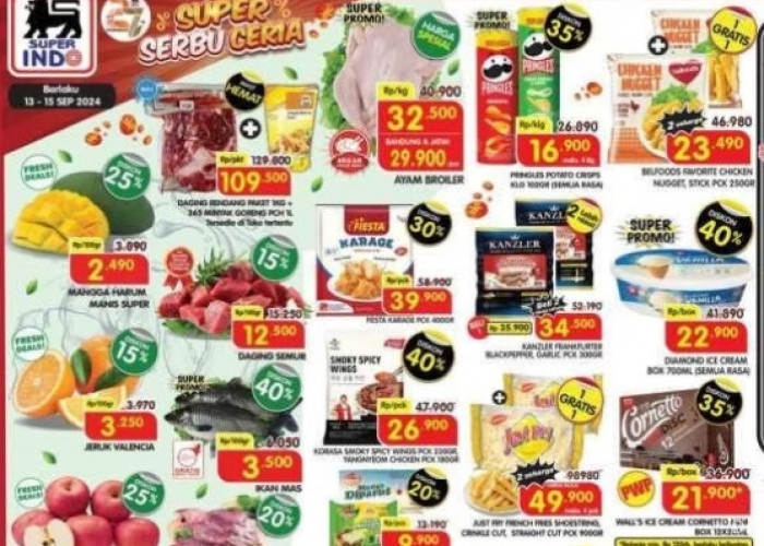 Katalog Promo JSM Superindo 13-15 September 2024, Buah-buahan Mulai dari Rp2 Ribuan