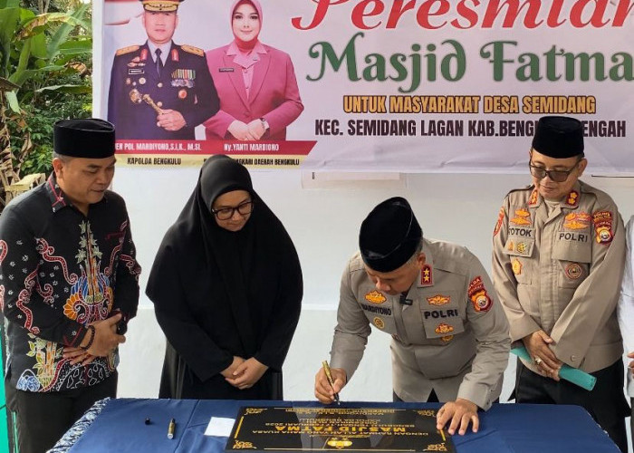 Masjid Fatma Desa Semidang Diresmikan, Kapolda Tegaskan Komitmen Polri untuk Masyarakat