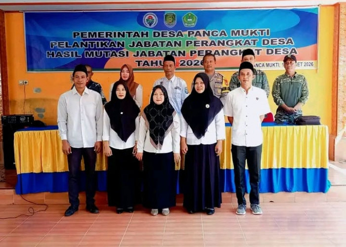 5 Perangkat Desa Panca Mukti Dilantik, Kades Tegaskan Peningkatan Pelayanan Masyarakat